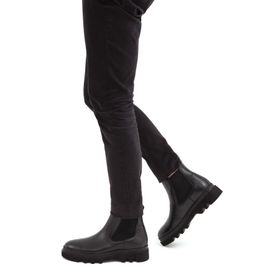 Tamer Tanca 2055732 SK22/23 Siyah Deri Erkek Casual Bot