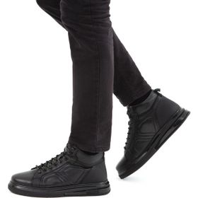 Tamer Tanca 38116254 SK22/23 Siyah Erkek Deri Casual Bot