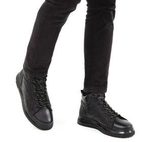Tamer Tanca 38116254 SK22/23 Siyah Erkek Deri Casual Bot