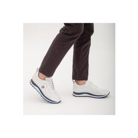 Tamer Tanca 383 4516 Y21 Beyaz Deri Erkek Casual Ayakkabı