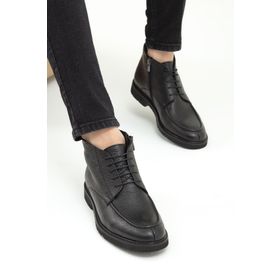 Tamer Tanca 537 2737 SK22/23 Siyah Erkek Deri Klasik Bot