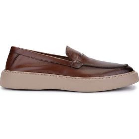 Tamer Tanca 537 3663 Erkek Hakiki Deri Fındık Loafer Ayakkabı