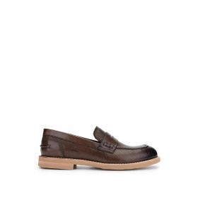 Tamer Tanca 537 3666 Erkek Hakiki Deri Ceviz Loafer Ayakkabı