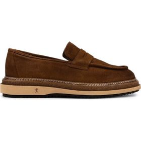 Tamer Tanca 537 3670 Erkek Hakiki Deri Bej Loafer Ayakkabı
