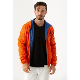Tamer Tanca 571 SMR-1005 Turuncu Mavi Erkek Deri Mont