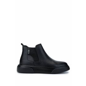 Tamer Tanca 871 1510 SK24-25 Erkek Deri Siyah Casual Bot