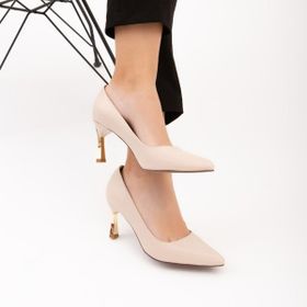 Tamer Tanca 911225 BN Y22 Bej Vegan Kadın Stiletto Ayakkabı