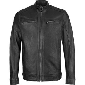 Tamer Tanca 974 TT-01 Siyah Jumbo Deri Erkek Mont