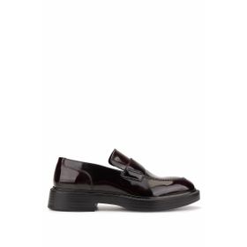 Tamer Tanca 987 281 Erkek Hakiki Deri Bordo Loafer Ayakkabı