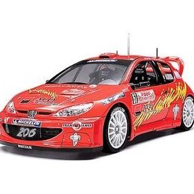 Tamiya 1/24 Bozian Peugeot 206 Wrc '05 Plastik Araba Maket Kiti
