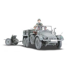 Tamiya 1/35 Krupp Towing Truck W/37Mm Pak Plastik Askeri Araç Maket Kiti
