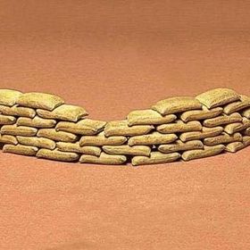 Tamiya 1/35 Sand Bag Plastik Kum Torbası Maket Kiti