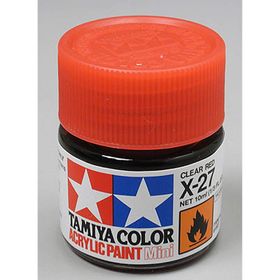 Tamiya X-27 10 ML Clear Red Parlak Akrilik Boya