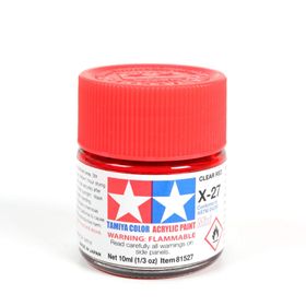 Tamiya X-27 10 ML Clear Red Parlak Akrilik Boya