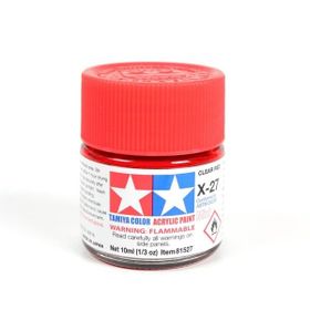 Tamiya X-27 10 ML Clear Red Parlak Akrilik Boya