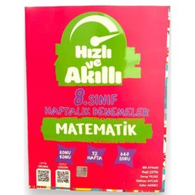 Tammat Yayıncılık 8. Sınıf Hızlı Akıllı Haftalık Matematik Deneme
