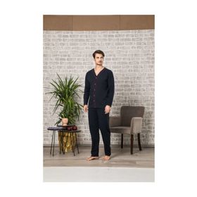 Tampap Düğmeli Erkek Pijama Takımı