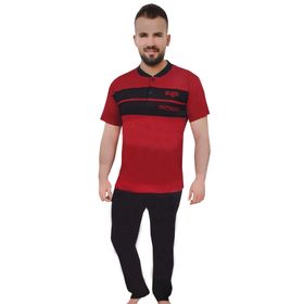 Tampap Düğmeli Erkek Pijama Takımı