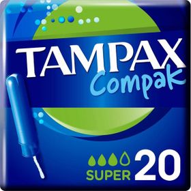 Tampax Compak Super Aplikatörlü 20 Adet Tampon