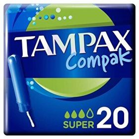 Tampax Compak Super Aplikatörlü 20 Adet Tampon