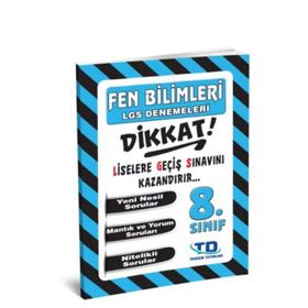 Tandem 8. Sınıf LGS Fen Bilimleri 8 Deneme Tandem Yayınları