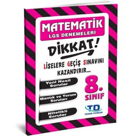 Tandem 8. Sınıf LGS Matematik 8 Deneme Tandem Yayınları