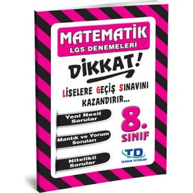 Tandem 8. Sınıf LGS Matematik 8 Deneme Tandem Yayınları