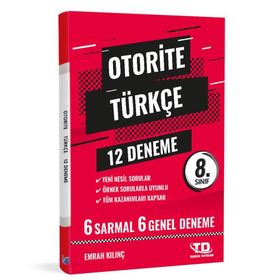 Tandem Otorite Türkçe 12 Deneme 8. Sınıf Tandem Yayınları