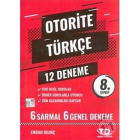 Tandem Otorite Türkçe 12 Deneme 8. Sınıf Tandem Yayınları