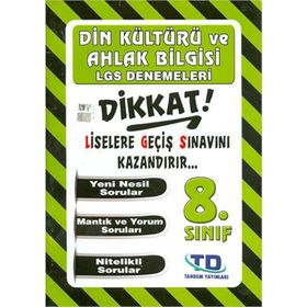 Tandem Yayınları 8. Sınıf LGS Din Kültürü Denemeleri
