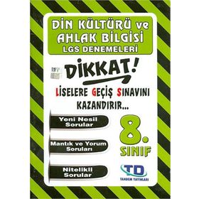 Tandem Yayınları 8. Sınıf LGS Din Kültürü Denemeleri