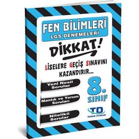 Tandem Yayınları 8. Sınıf LGS Fen Bilimleri Denemeleri