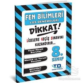Tandem Yayınları 8. Sınıf LGS Fen Bilimleri Denemeleri