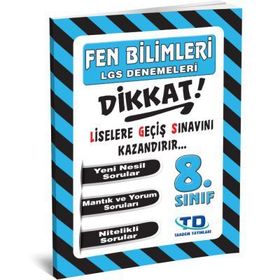 Tandem Yayınları 8. Sınıf LGS Fen Bilimleri Denemeleri