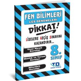 Tandem Yayınları 8. Sınıf LGS Fen Bilimleri Denemeleri