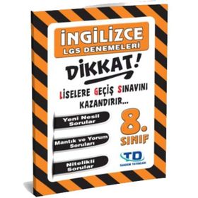 Tandem Yayınları 8. Sınıf LGS İngilizce Deneme