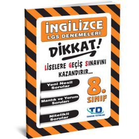 Tandem Yayınları 8. Sınıf LGS İngilizce Deneme