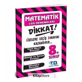 Tandem Yayınları 8. Sınıf LGS Matematik Denemeleri