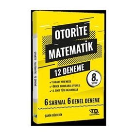 Tandem Yayınları 8. Sınıf LGS Otorite Matematik 12 Deneme
