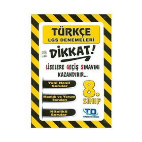 Tandem Yayınları 8. Sınıf LGS Türkçe Denemeleri