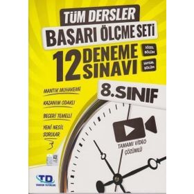 Tandem Yayınları 8. Sınıf Tüm Dersler Başarı Ölçme Seti 12 Deneme Sınavı Yeni