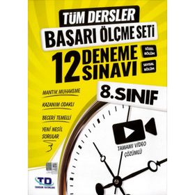 Tandem Yayınları 8. Sınıf Tüm Dersler Başarı Ölçme Seti 12 Deneme Sınavı Yeni
