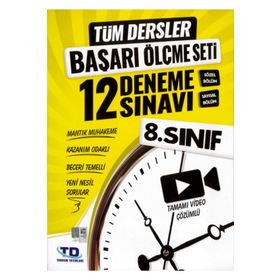 Tandem Yayınları 8. Sınıf Tüm Dersler Başarı Ölçme Seti 12 Deneme Sınavı Yeni