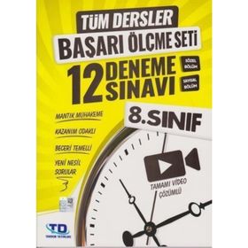 Tandem Yayınları 8. Sınıf Tüm Dersler Başarı Ölçme Seti 12 Deneme Sınavı