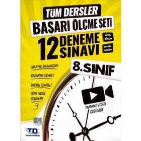 Tandem Yayınları 8. Sınıf Tüm Dersler Başarı Ölçme Seti 12 Deneme Sınavı