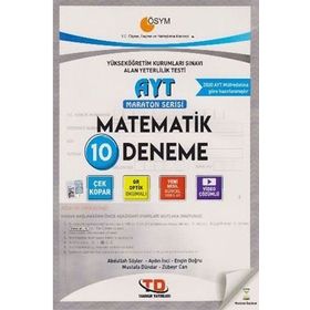 Tandem Yayınları AYT Matematik 10'lu Maraton Serisi Deneme