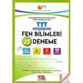 Tandem Yayınları TYT Fen Bilimleri 25 Deneme