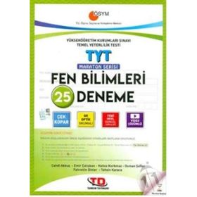 Tandem Yayınları TYT Fen Bilimleri 25 Deneme