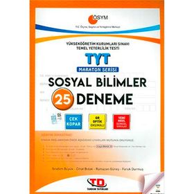 Tandem Yayınları TYT Sosyal Bilimler Maraton Serisi 25 Deneme