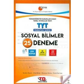 Tandem Yayınları TYT Sosyal Bilimler Maraton Serisi 25 Deneme